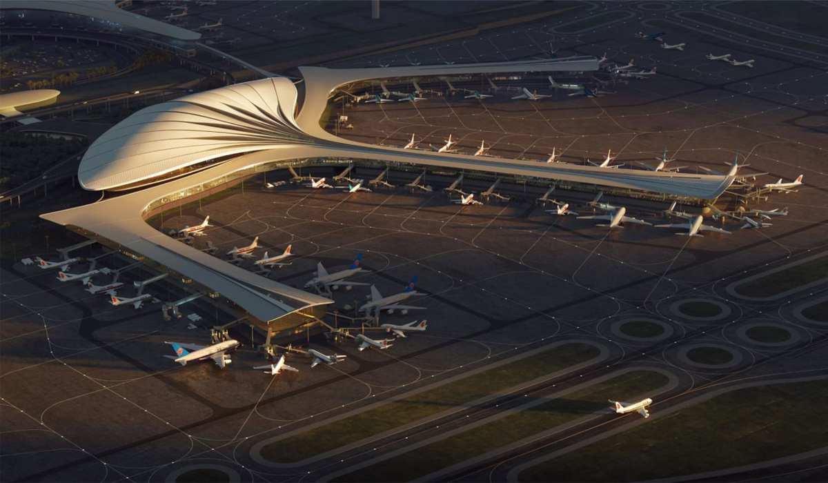 'A floating feather': China's latest airport design unveiled